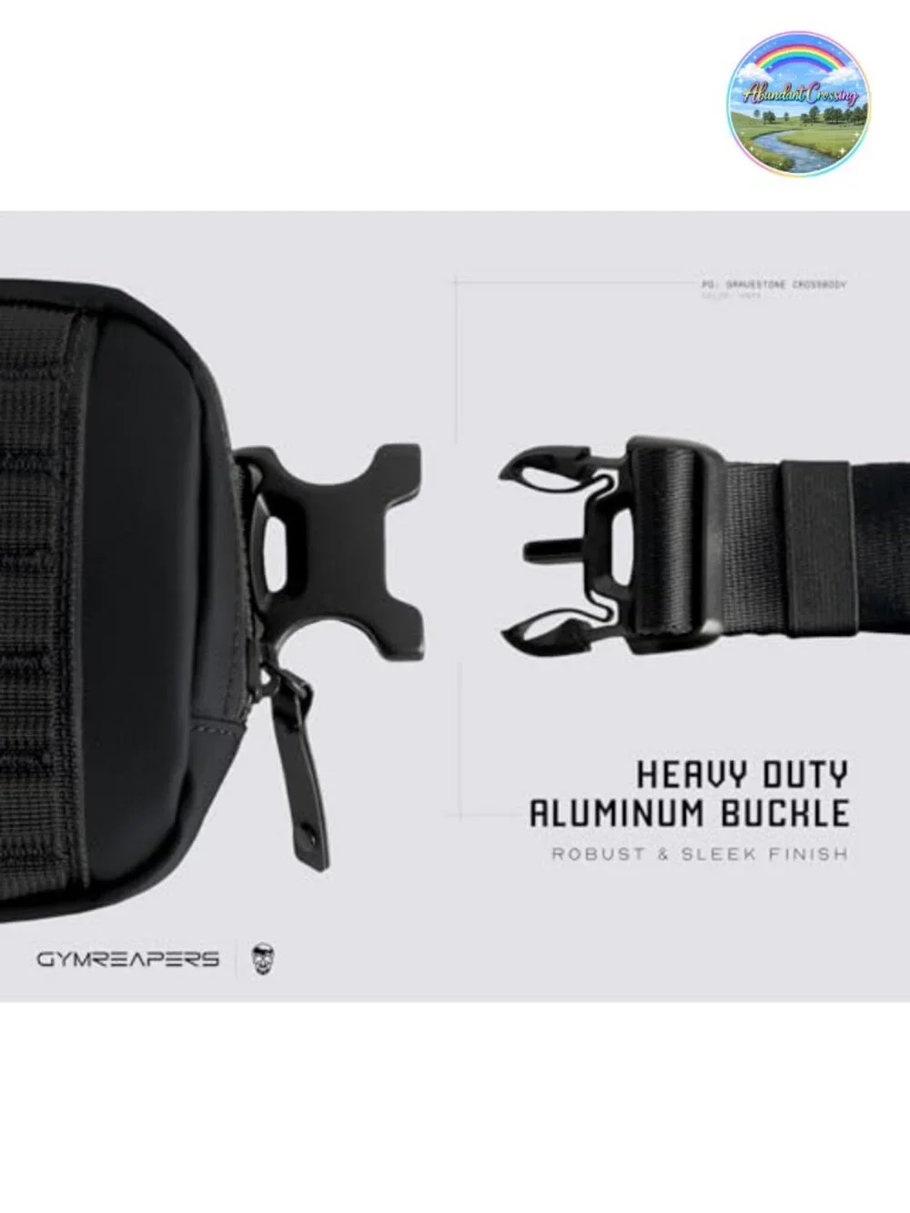 Waterproof Crossbody Sling Bag with Hidden Pocket Adjustable Strap Travel